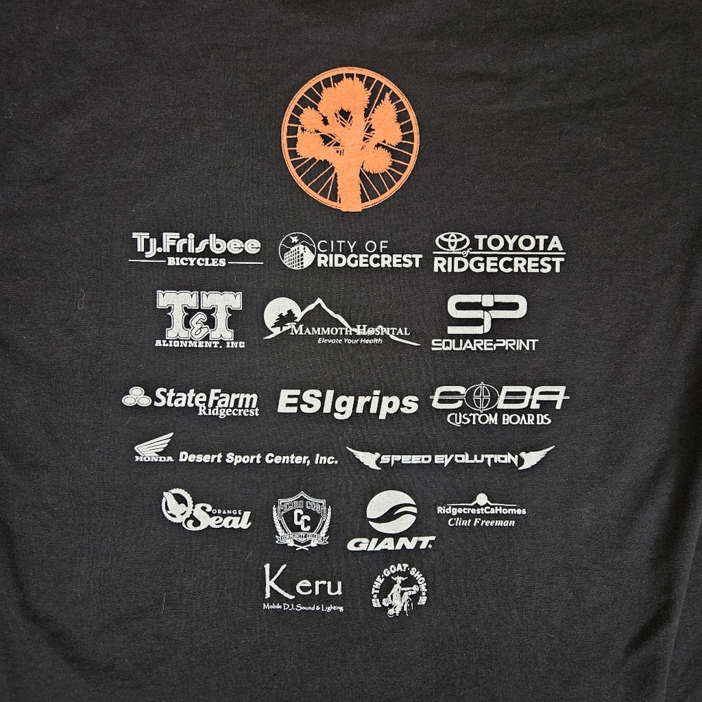 Ridgecrest Desert Classic 2023 MTB T Shirt Men’s M Black Graphic Mountain Biking - Picture 9 of 9